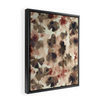 Moody Ginkgo Leaves Soft Abstract Botanical in Warm Autumn Tones Framed Canvas Print Gallery Image 2