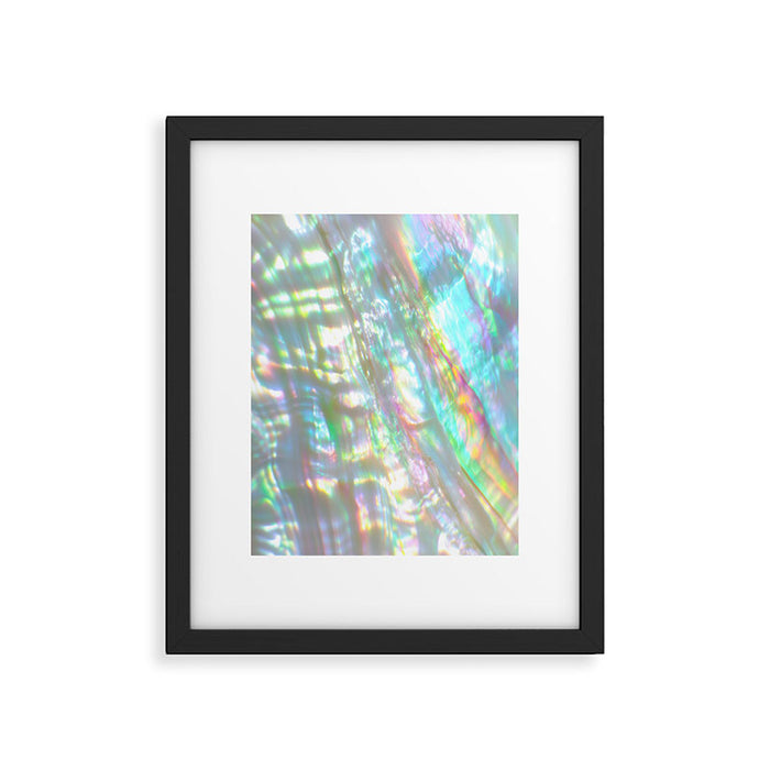 Mother of Pearl Iridescent, Abalone Glow Framed Art Print Gallery Image 1