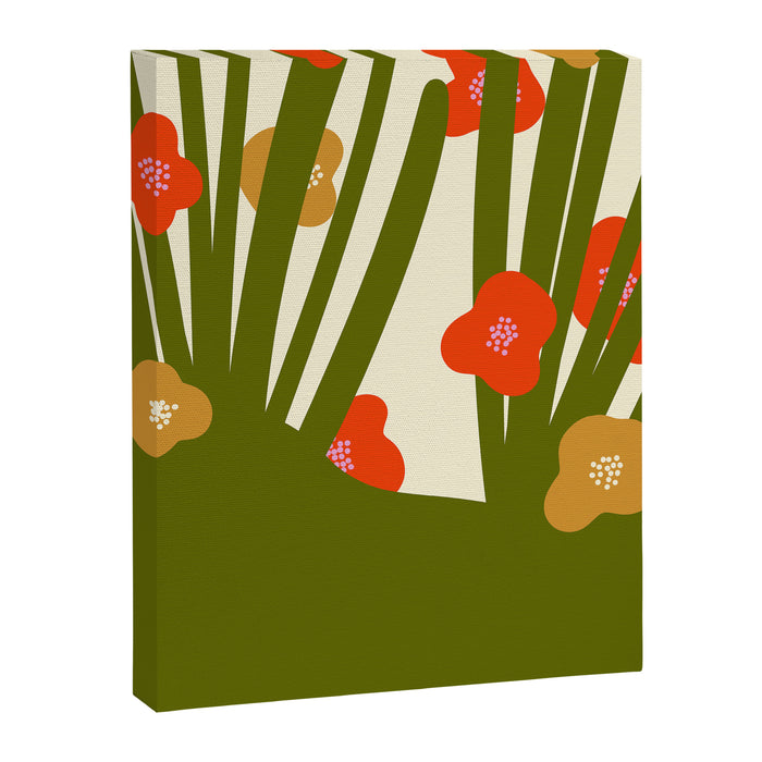 Nature Mid-century modern retro 70s Canvas Print Gallery Image 1