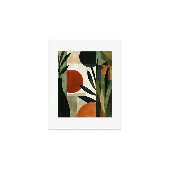 Olive and Ember Quiet Shapes Art Print Gallery Image 1