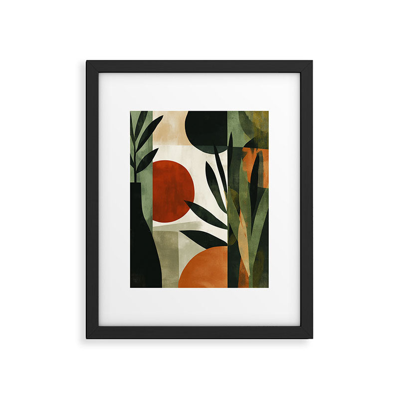 Olive and Ember Quiet Shapes Framed Art Print Gallery Image 5