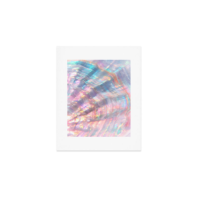 Opal Glow Pearlescent Abstract Art Print Gallery Image 1