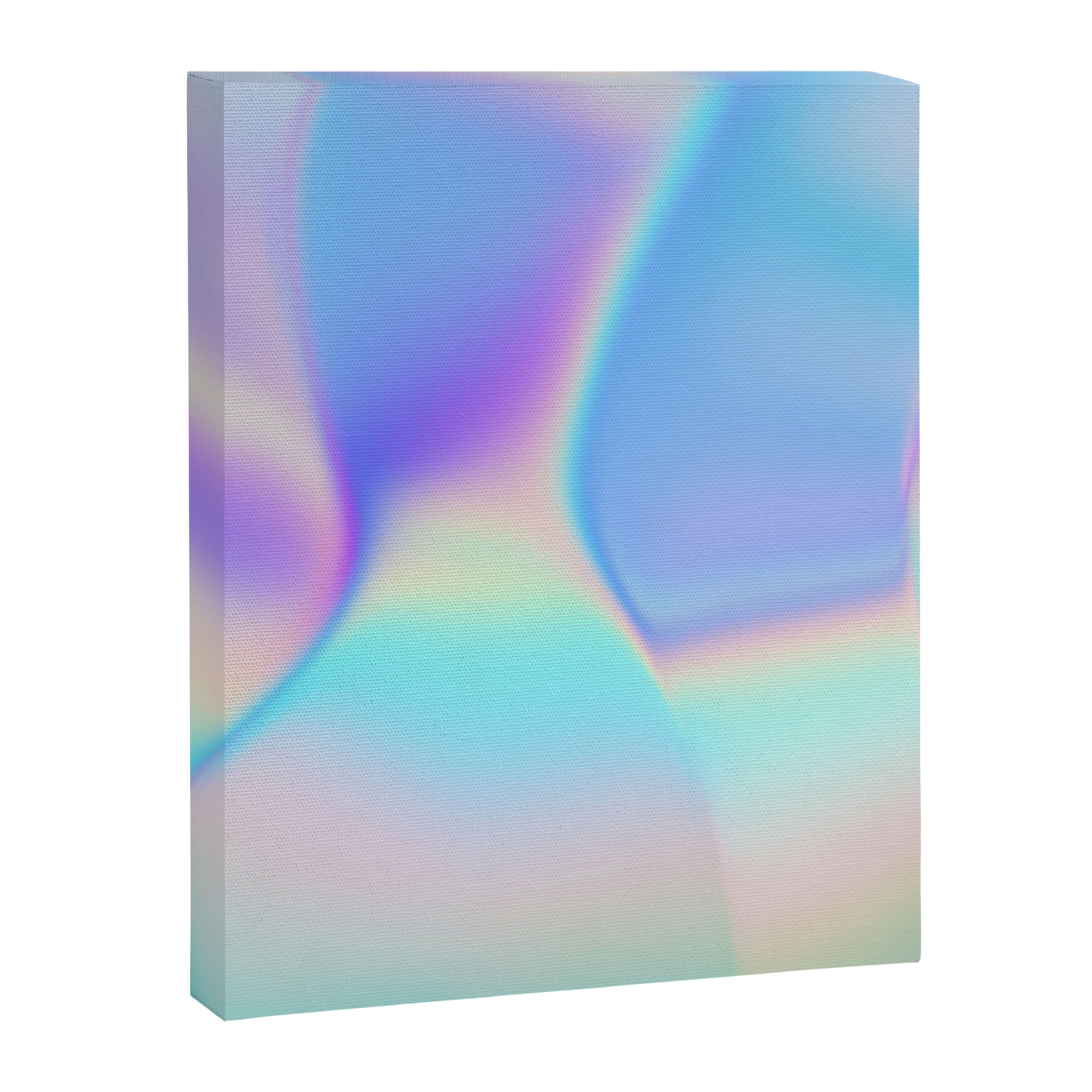 Opal Iridescent Abstract Paint Canvas Print Gallery Image 8