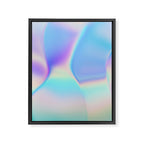 Opal Iridescent Abstract Paint Framed Canvas Print Gallery Image 8