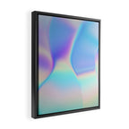 Opal Iridescent Abstract Paint Framed Canvas Print Gallery Image 2