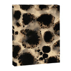 Organic Tortoiseshell Marble Pattern in Black and Cream Canvas Print Gallery Image 6