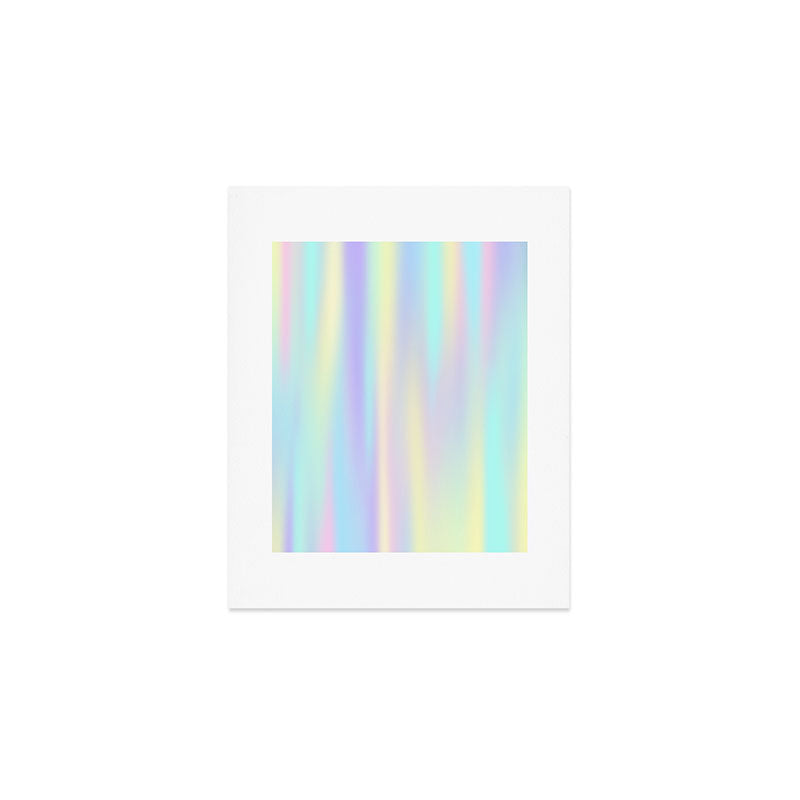 Pastel rainbow abstract Art Print Gallery Image 1