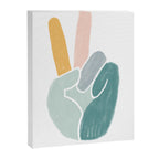 Peace sign pastel Canvas Print Gallery Image 6