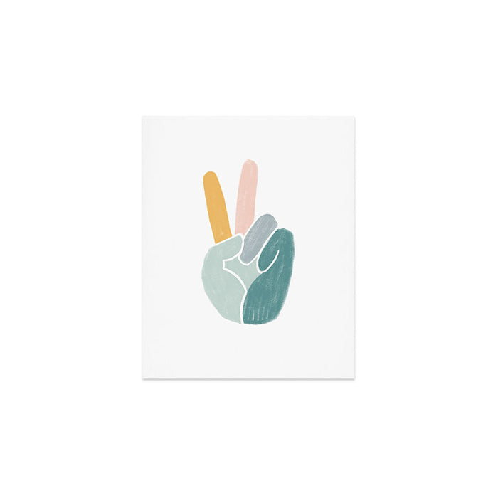 Peace sign pastel Art Print Gallery Image 1