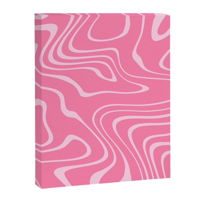 Pink Abstract Swirl Pattern Canvas Print Gallery Image 1