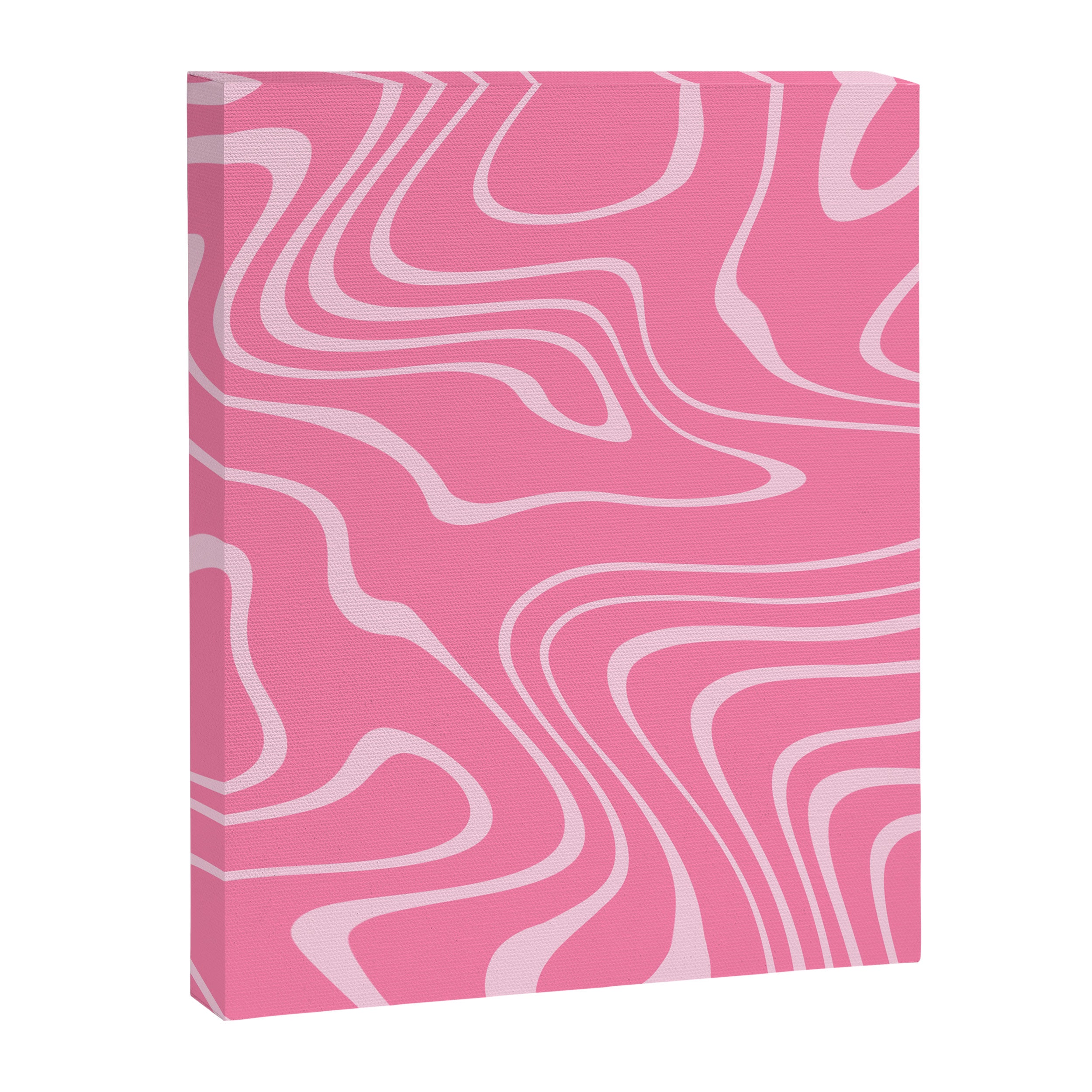 Pink Abstract Swirl Pattern Canvas Print Gallery Image 8