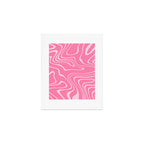 Pink Abstract Swirl Pattern Art Print Gallery Image 1