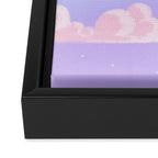 Pink Clouds Purple Sky Lo Fi Framed Canvas Print Gallery Image 3