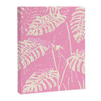 Pink Monstera Boho Tropical Canvas Print Gallery Image 6