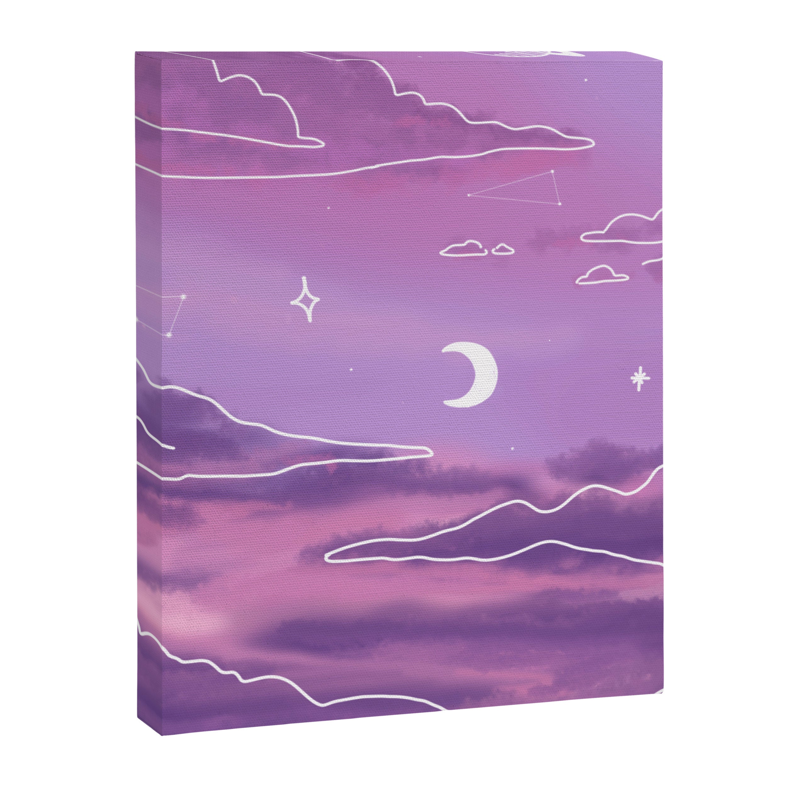 Purple Sunset View Canvas Print Gallery Image 8