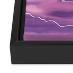 Purple Sunset View Framed Canvas Print Gallery Image 3