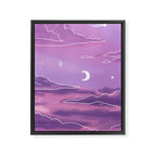 Purple Sunset View Framed Canvas Print Gallery Image 8