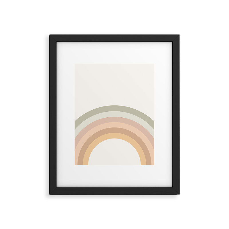 Rainbow Neutral Colors Framed Art Print Gallery Image 5