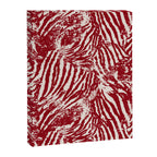 Red Zebra Stripe Abstract Pattern Bold Animal Print Canvas Print Gallery Image 6