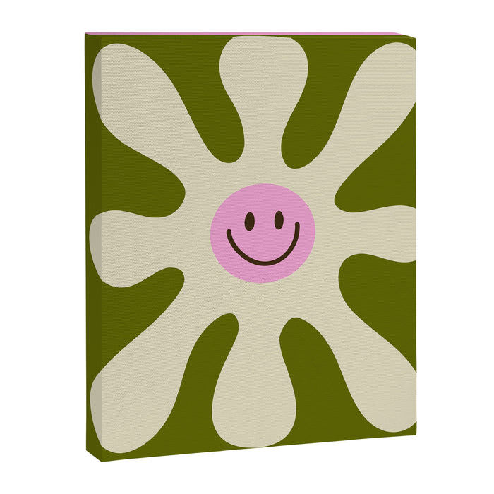 Retro Flower Vintage 70s Groovie Canvas Print Gallery Image 1