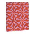 Retro Orange Pink Abstract 70s Pattern Canvas Print Gallery Image 8