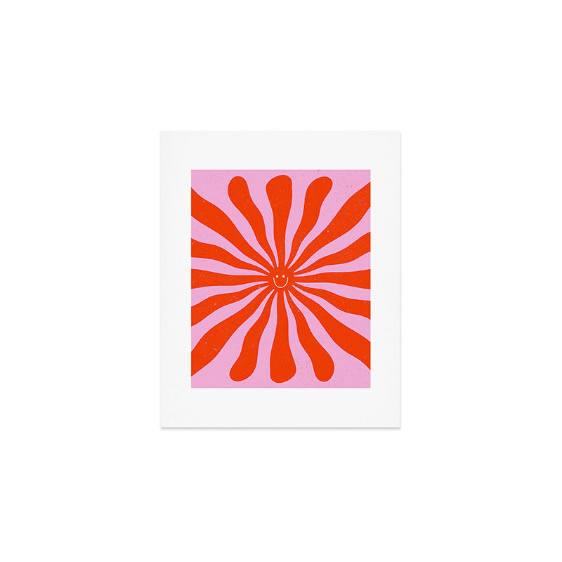 Retro Sun Vintage 70s  Art Print Gallery Image 1