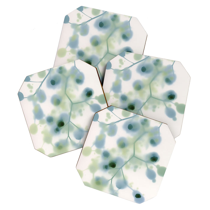 Sage Green Soft Botanical Coaster Gallery Image 1
