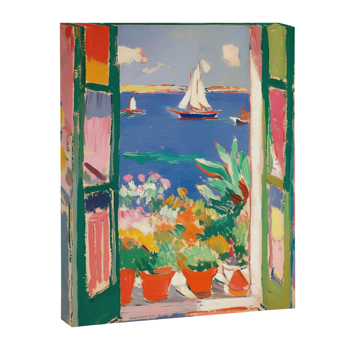 Sea View from the Window  Canvas Print Gallery Image 1