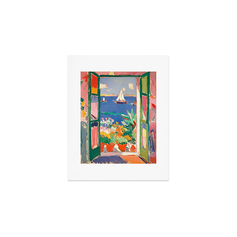 Sea View from the Window  Art Print Gallery Image 1