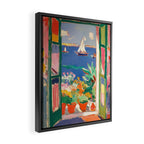 Sea View from the Window  Framed Canvas Print Gallery Image 2