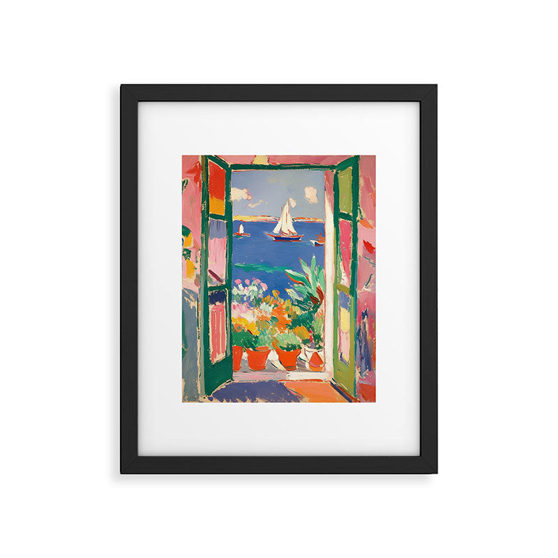 Sea View from the Window  Framed Art Print Gallery Image 4