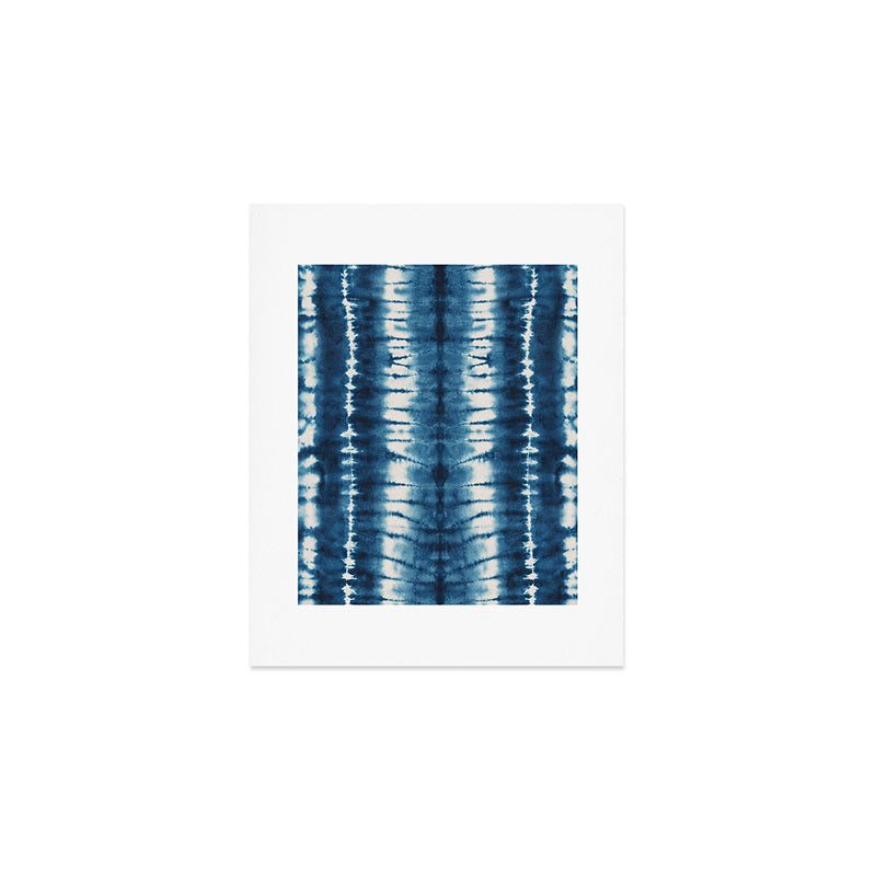 Shibori Indigo Abstract Pattern Japanese Art Print Gallery Image 1