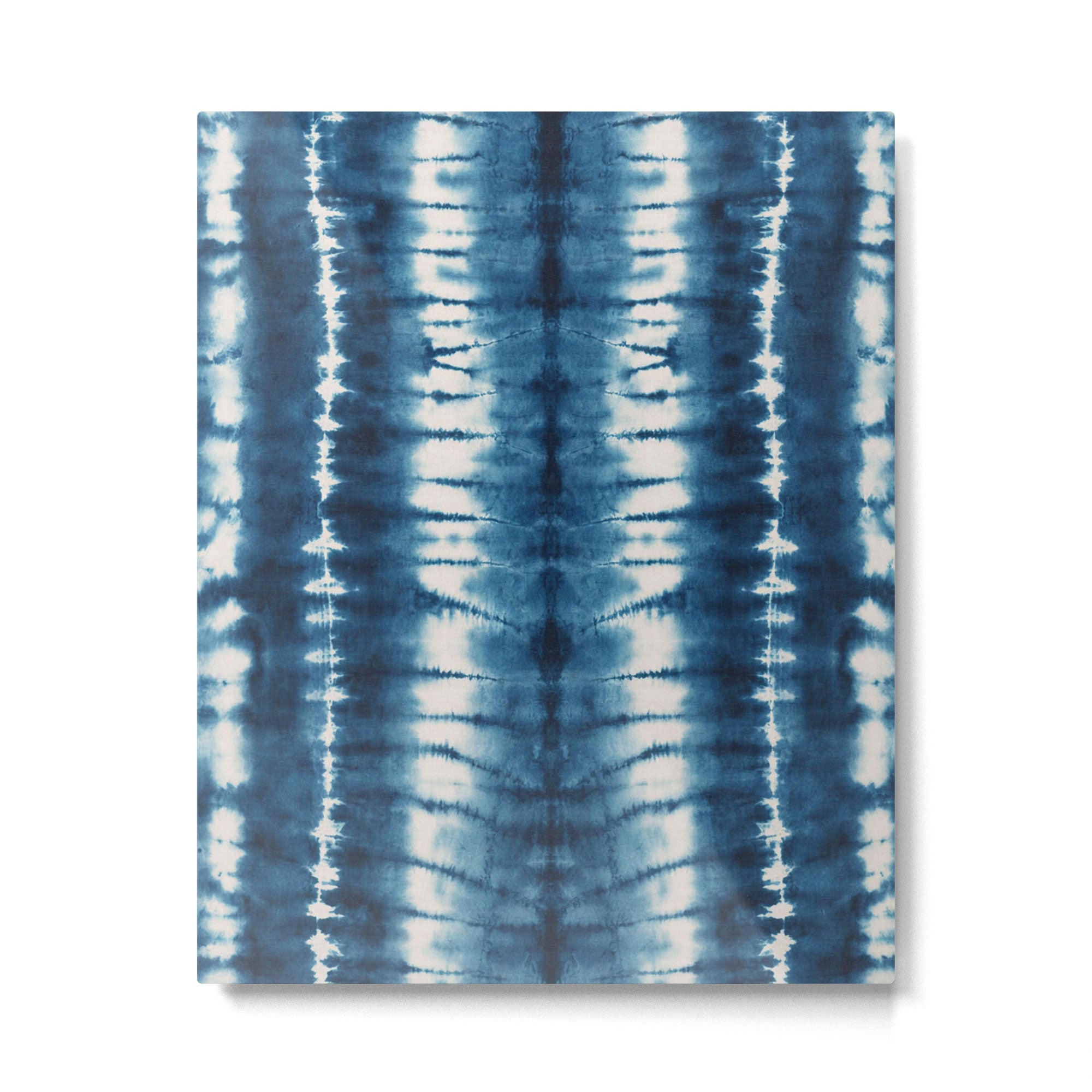 Shibori Indigo Abstract Pattern Japanese Metal Print Gallery Image 4
