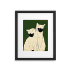 Siamese Cats Modern Art Framed Art Print Gallery Image 5