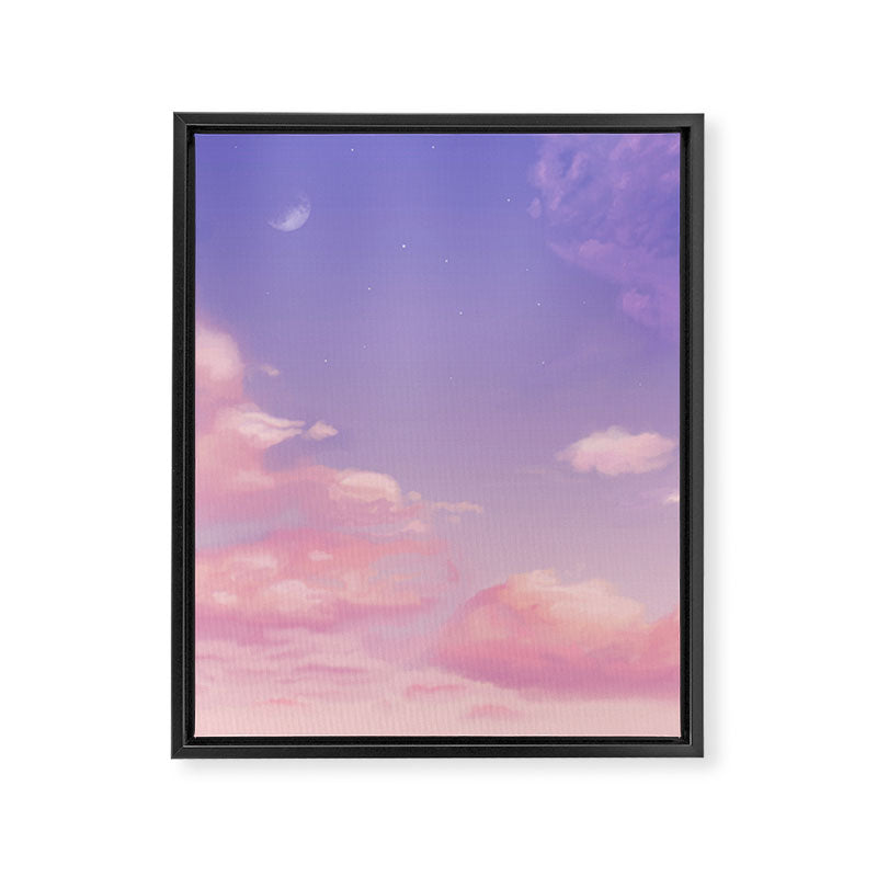 Sky Purple Aesthetic Lofi Framed Canvas Print Gallery Image 8