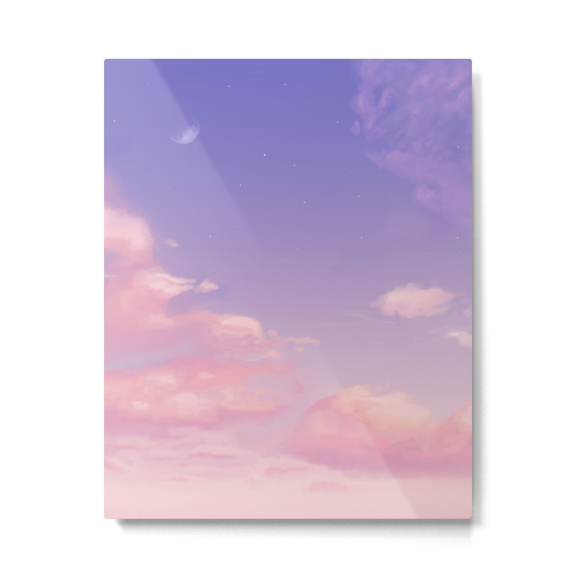 Sky Purple Aesthetic Lofi Metal Print Gallery Image 6