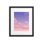 Sky Purple Aesthetic Lofi Framed Art Print Gallery Image 6