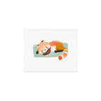 Sleeping Red Panda Cozy Animal Cute Art Print Gallery Image 1