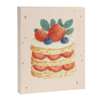 Strawberry Cake Dessert Illustration with Berries and Stars Canvas Print Gallery Image 6