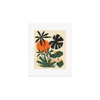 Terracotta Sun Botanical Silhouettes Art Print Gallery Image 1