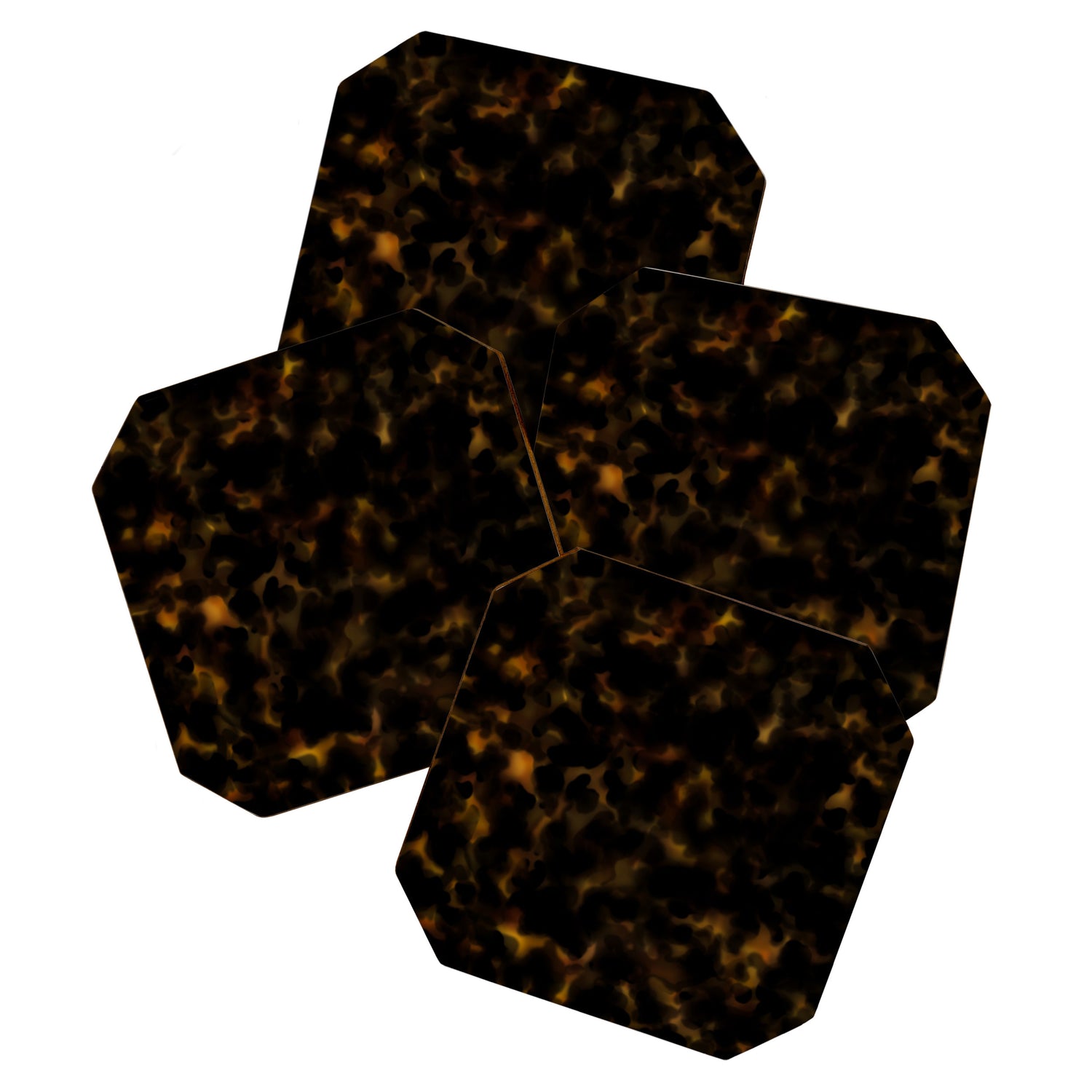 Tortoise shell pattern Coaster Gallery Image 1