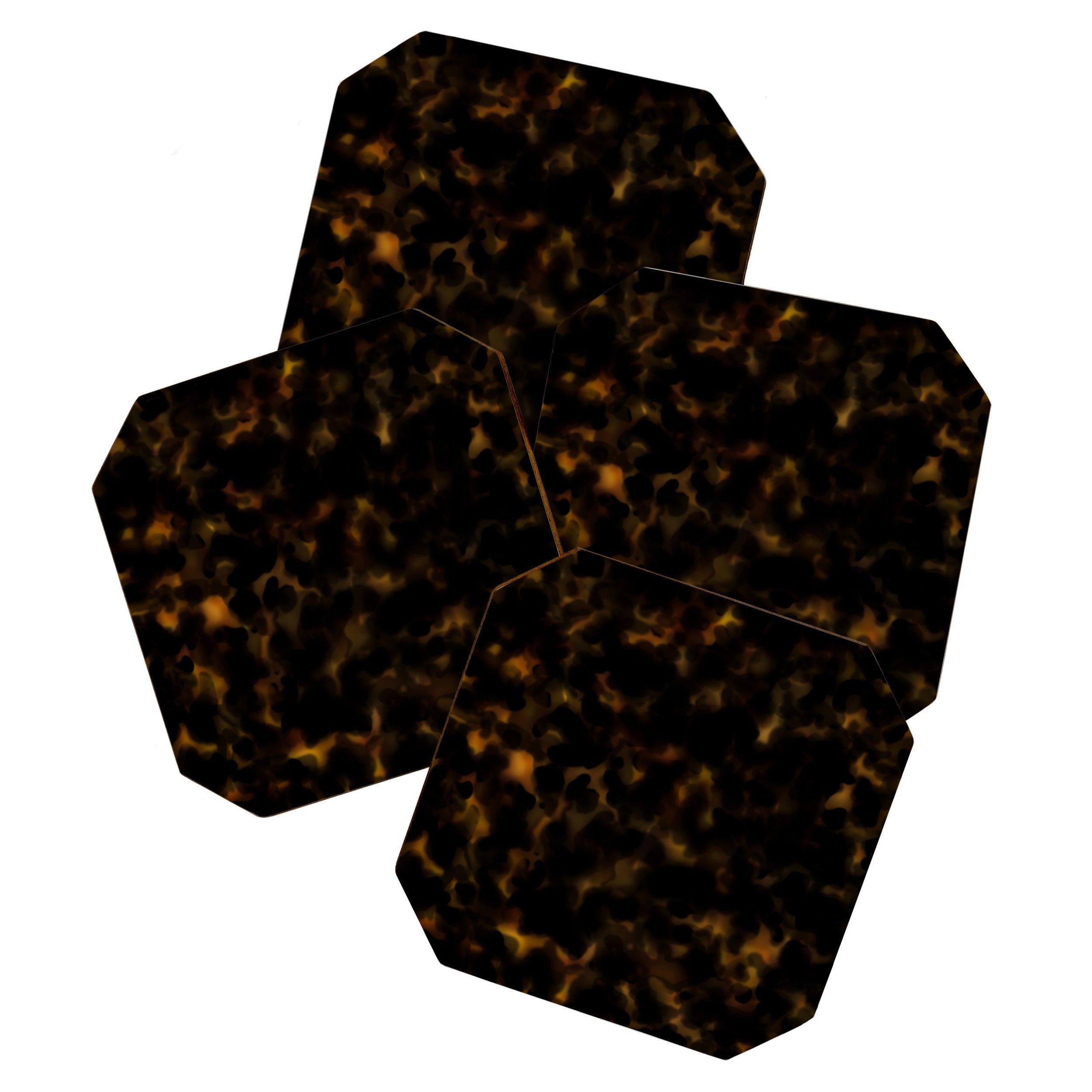 Tortoise shell pattern Coaster Gallery Image 1