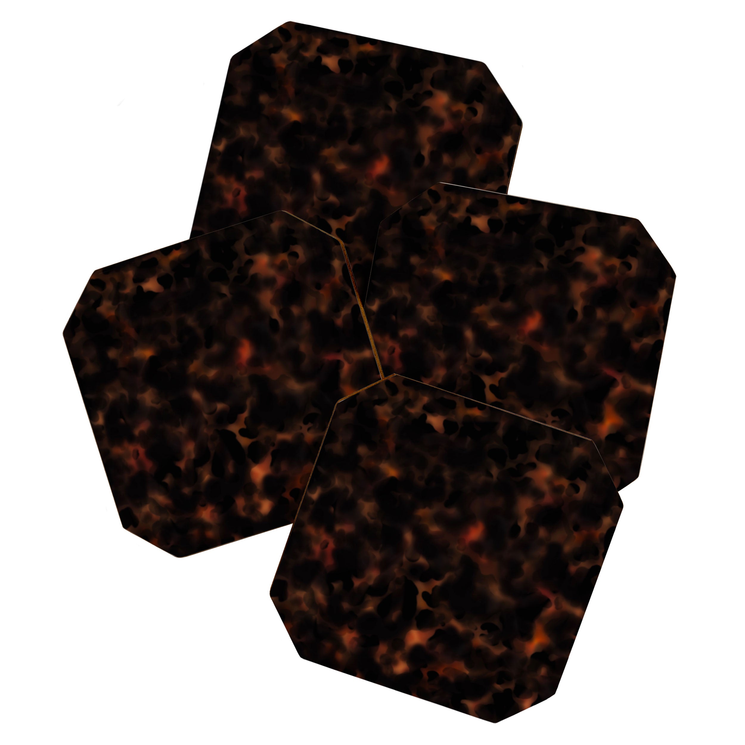 tortoise shell texture Coaster Gallery Image 1