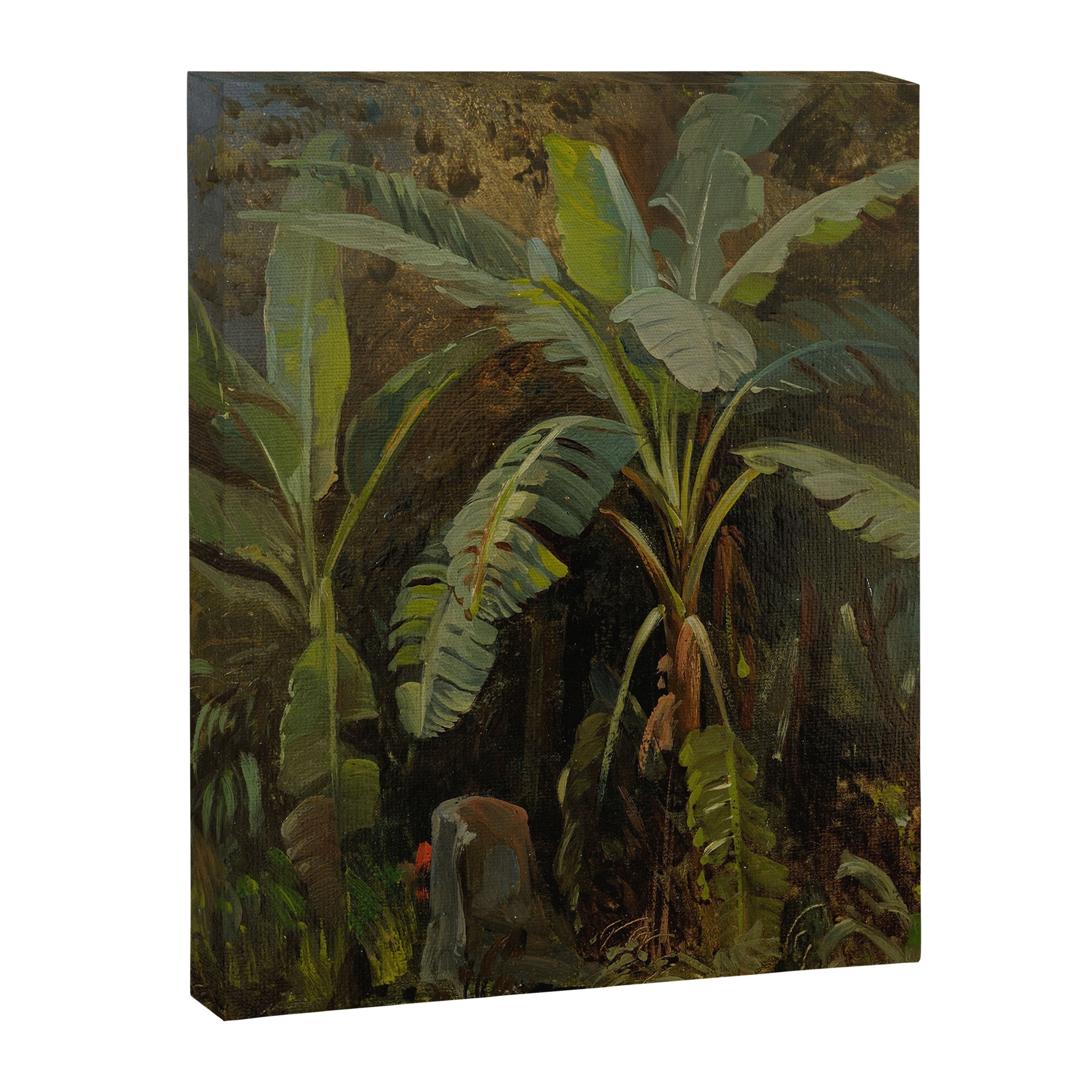 Tropical Vintage Jungle Botanicals in Earthy Greens and Lush Forest Tones Canvas Print Gallery Image 6