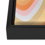 Wavy 70s Art Framed Canvas Print Gallery Image 3