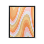 Wavy 70s Art Framed Canvas Print Gallery Image 8