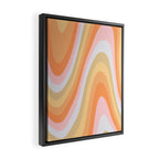 Wavy 70s Art Framed Canvas Print Gallery Image 2