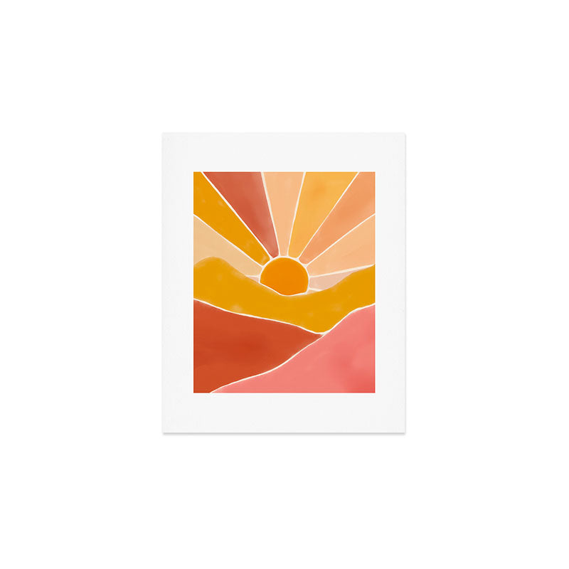 Wonderful Sunset Boho Art Print Gallery Image 1