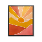 Wonderful Sunset Boho Framed Canvas Print Gallery Image 8