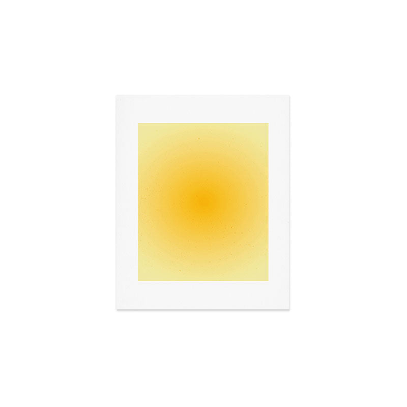 Yellow Gradient Aesthetic Sunshine Art Print Gallery Image 1